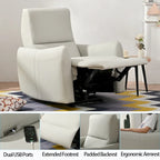 Power Recliner with USB Port, Space-Saving Wall Hugger Recliner
