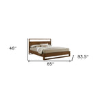 Brown Wood Queen Bed Frame