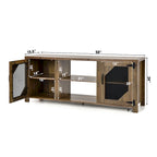 TV Stand Entertainment Media Center for TVs up to 65 w/Steel - 58 x 15.5 x 24