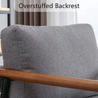 Comfy Simple Upholstered Single Armchair for Living Room