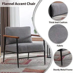 Comfy Simple Upholstered Single Armchair for Living Room