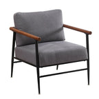 Comfy Simple Upholstered Single Armchair for Living Room