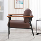 Comfy Simple Upholstered Single Armchair for Living Room